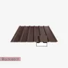 Blacha trapezowa mat + mata T18 plus 0,5 mm Blachodach - ciemny brąz