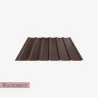 Blacha trapezowa mat T18 plus grubość 0,5 mm Blachodach - ciemny brąz