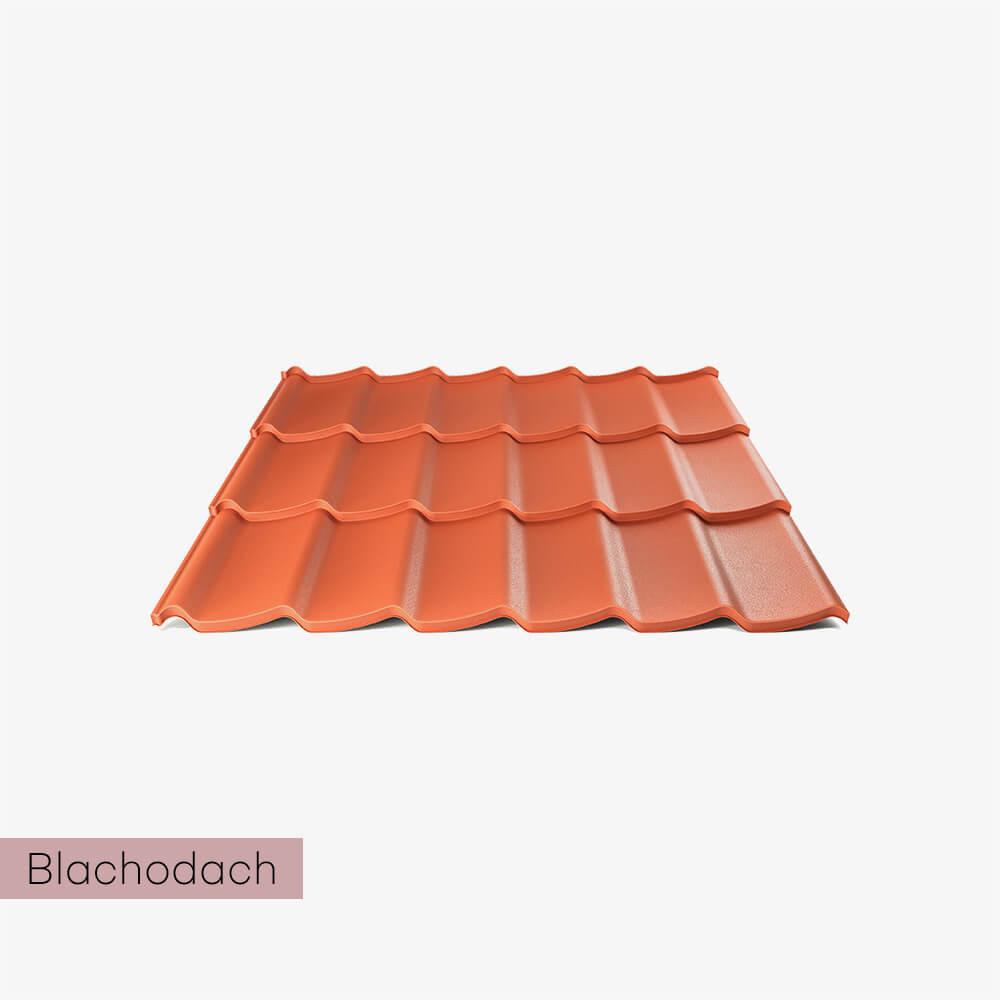 Twist 20 S 15 matowa blachodachówka na wymiar - kolor ceglasty