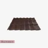 Blachodachówka na wymiar Twist 20 S 15 matowa - ciemny brąz
