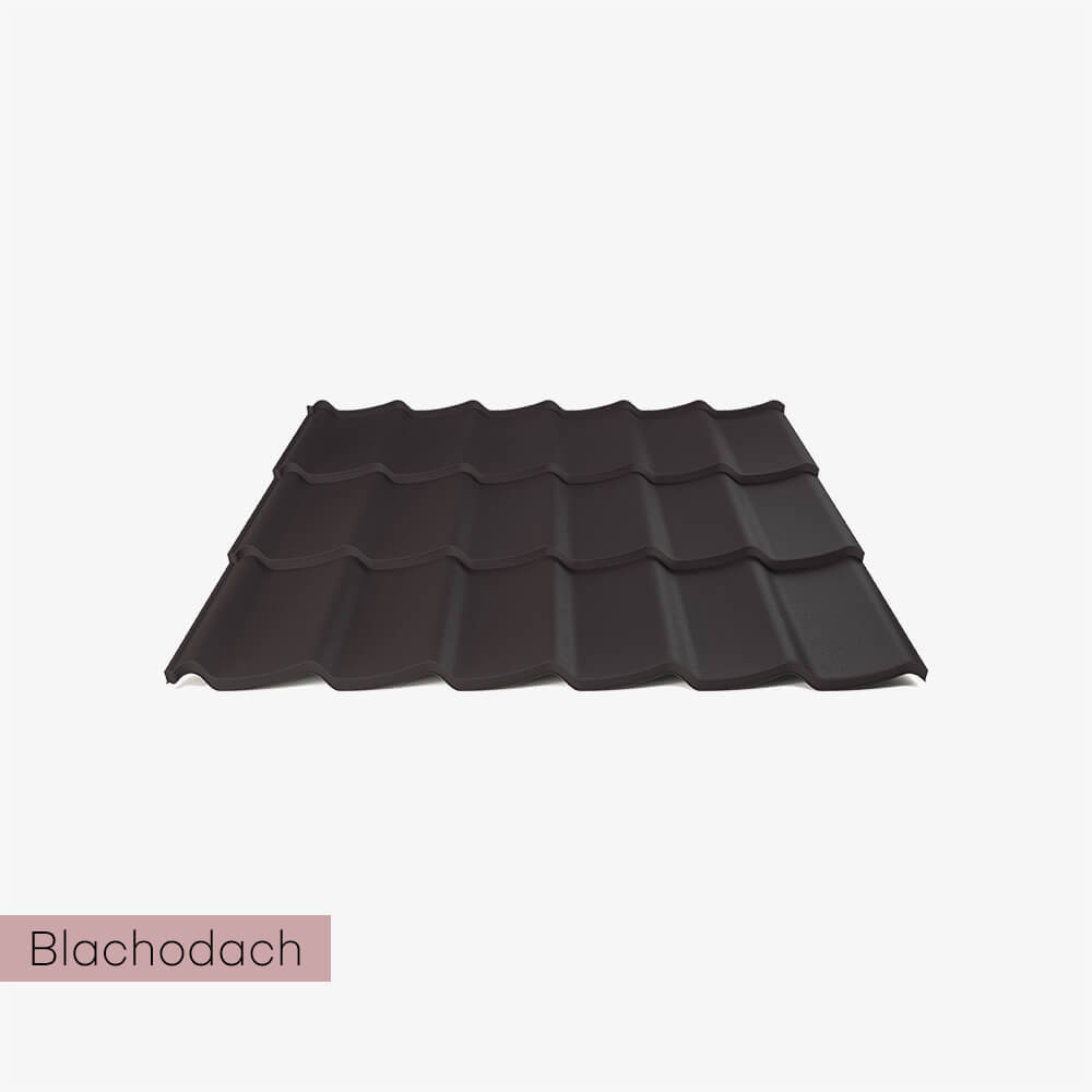 Blachodachówka na wymiar Twist 20 S 15 kolor czarny matowy