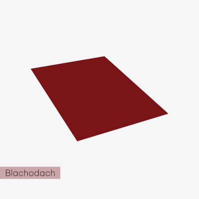 Blacha płaska foliowana RAL 1,25 x 2 m kolor RAL 3011 (wiśniowy)