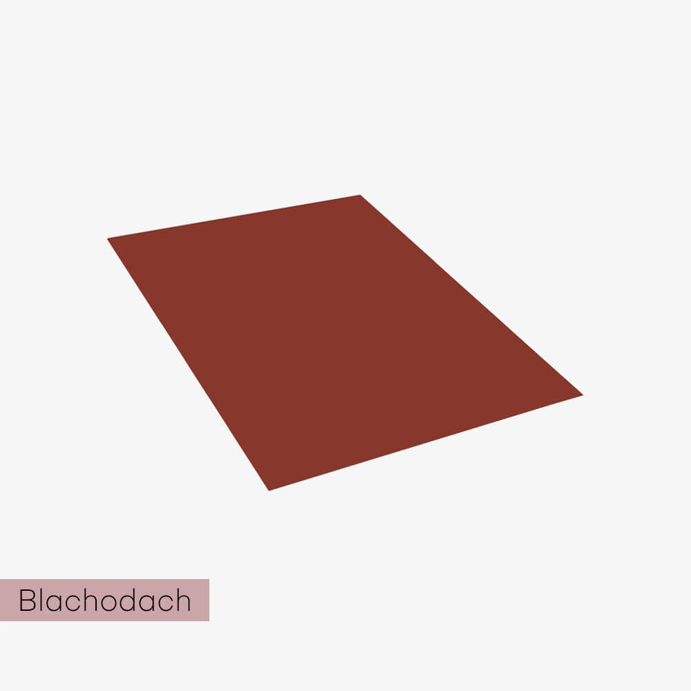 Blacha płaska foliowana RAL 1,25 x 2 m kolor RAL 8004 ceglasty