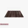 Blacha trapezowa T18 plus. Kolor ciemny brąz (RAL 8019). Super cena!