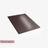 Blacha płaska 2,5 m2 z folią - kolor ciemny brąz (8019). Połysk 0,5 mm
