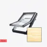 Tanie okno dachowe z kołnierzem Roto Designo R4 PVC 114x118