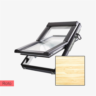 Okno dachowe PVC z kołnierzem Roto Designo R6 114x118